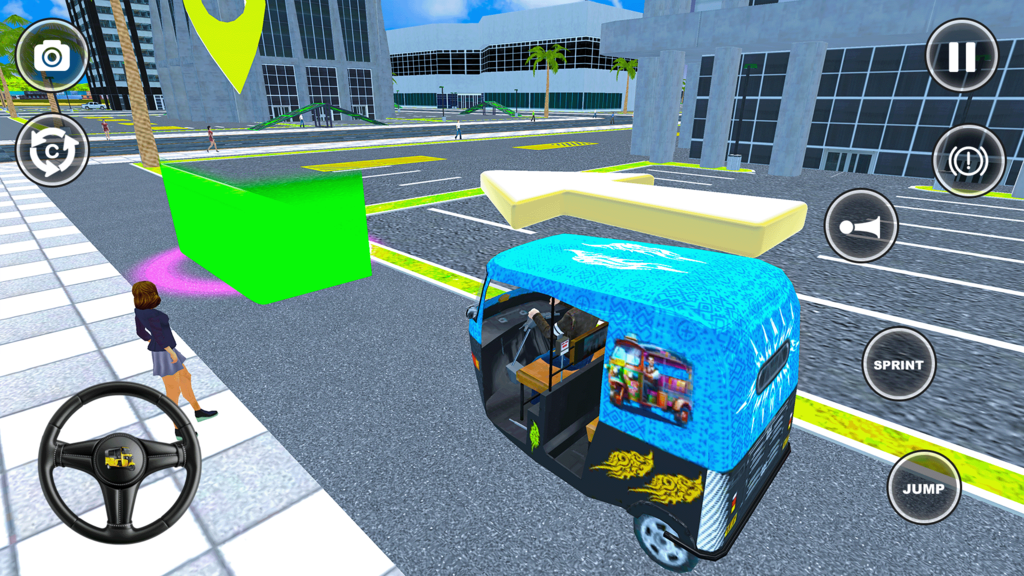 City Tuk Tuk Auto Rickshaw 3D Offline Game